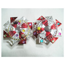 우주선팽이 종이접기 패키지 빨강 초록 2개 1세트