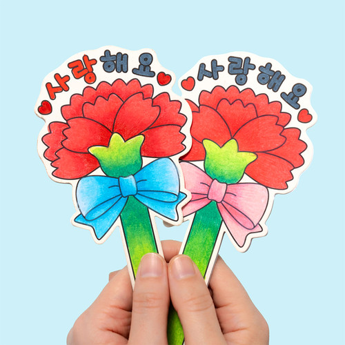 민화샵 [가정의달] 카네이션 책갈피 볼펜