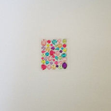 큐빅스티커 (모양믹스) A형 6cm x 7.5cm