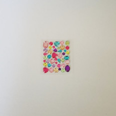 큐빅스티커 (모양믹스) A형 6cm x 7.5cm